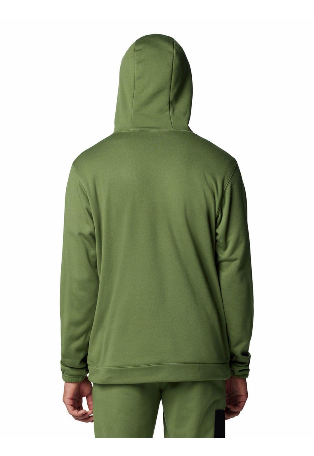 Polar Hombre Hike Hooded Fleece Verde-5