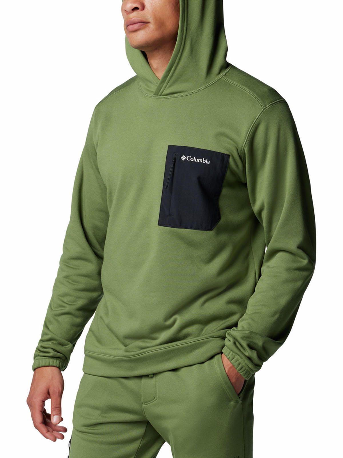 Polar Hombre Hike Hooded Fleece Verde-4