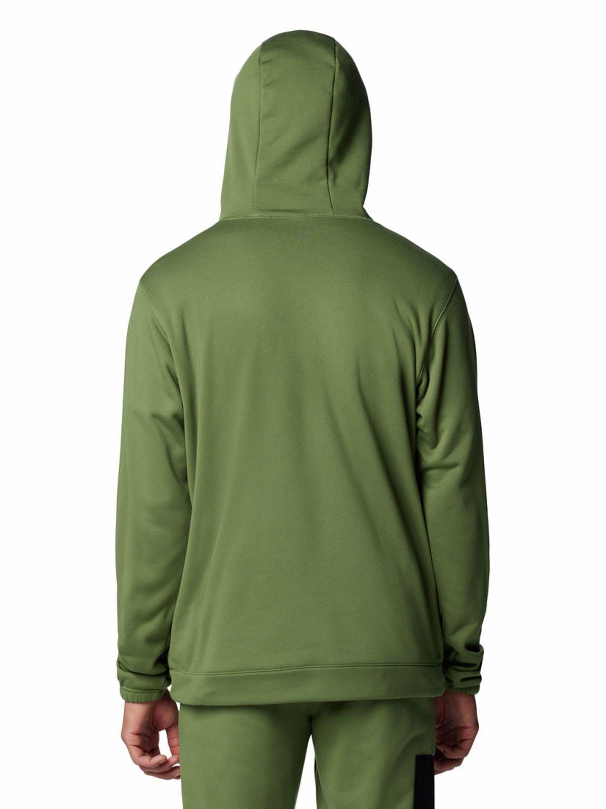 Polar Hombre Hike Hooded Fleece Verde-5