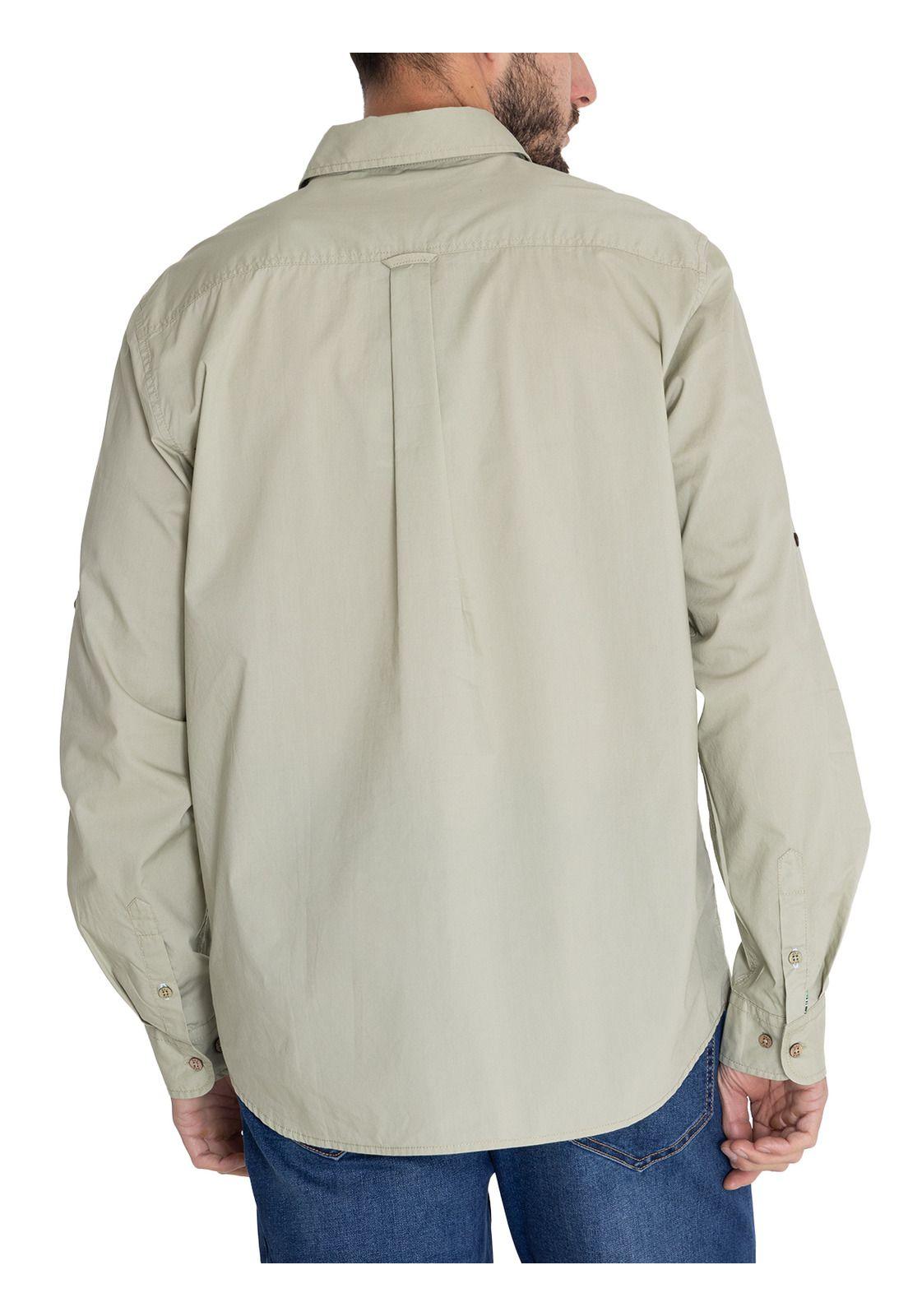 Camisa Algodón Orgánico Verde Galiton Hombre -7