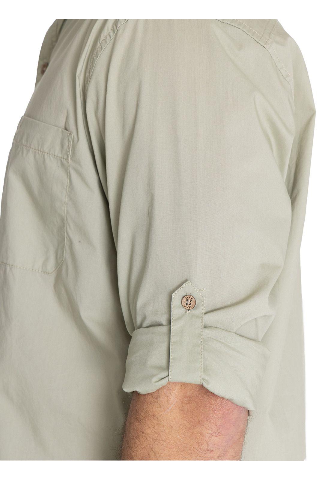 Camisa Algodón Orgánico Verde Galiton Hombre -9