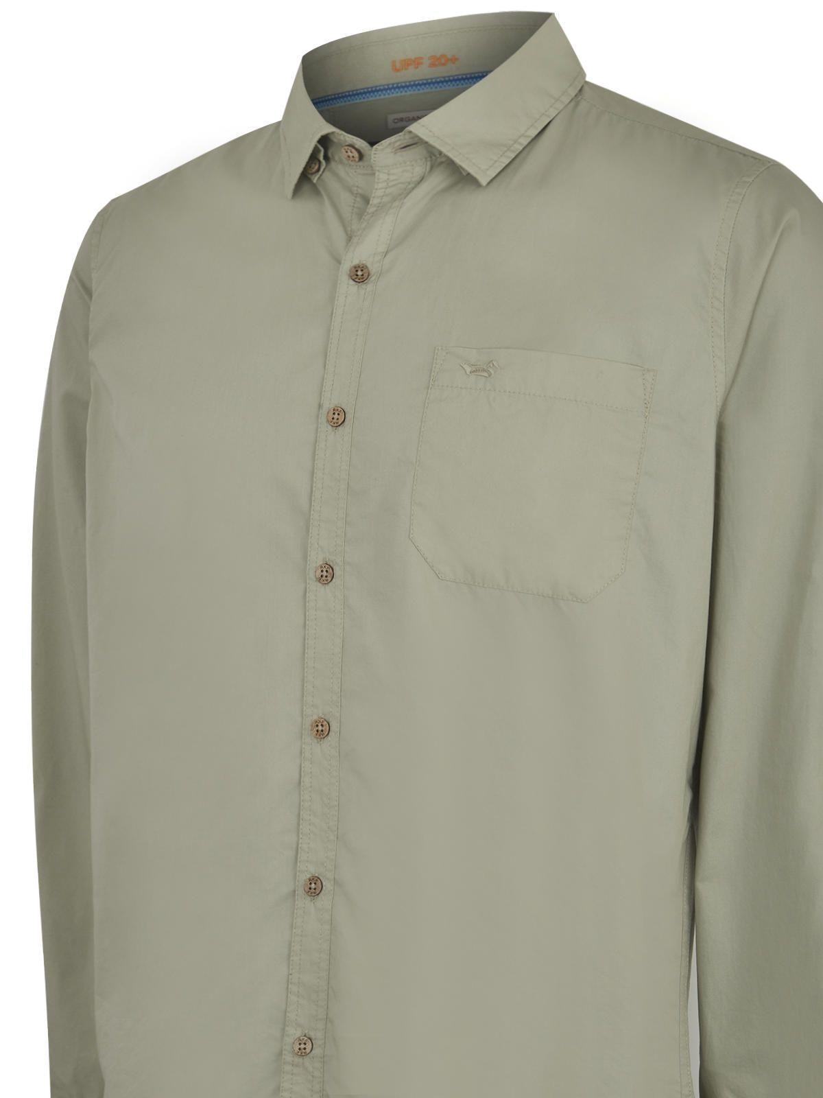 Camisa Algodón Orgánico Verde Galiton Hombre -3