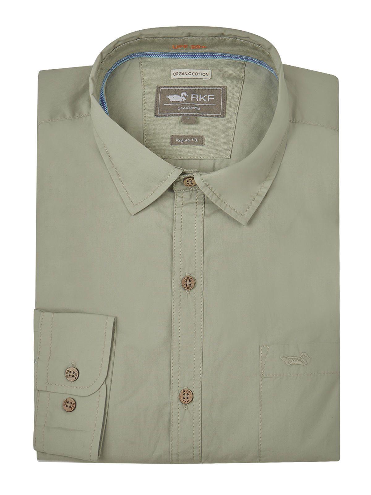 Camisa Algodón Orgánico Verde Galiton Hombre -4