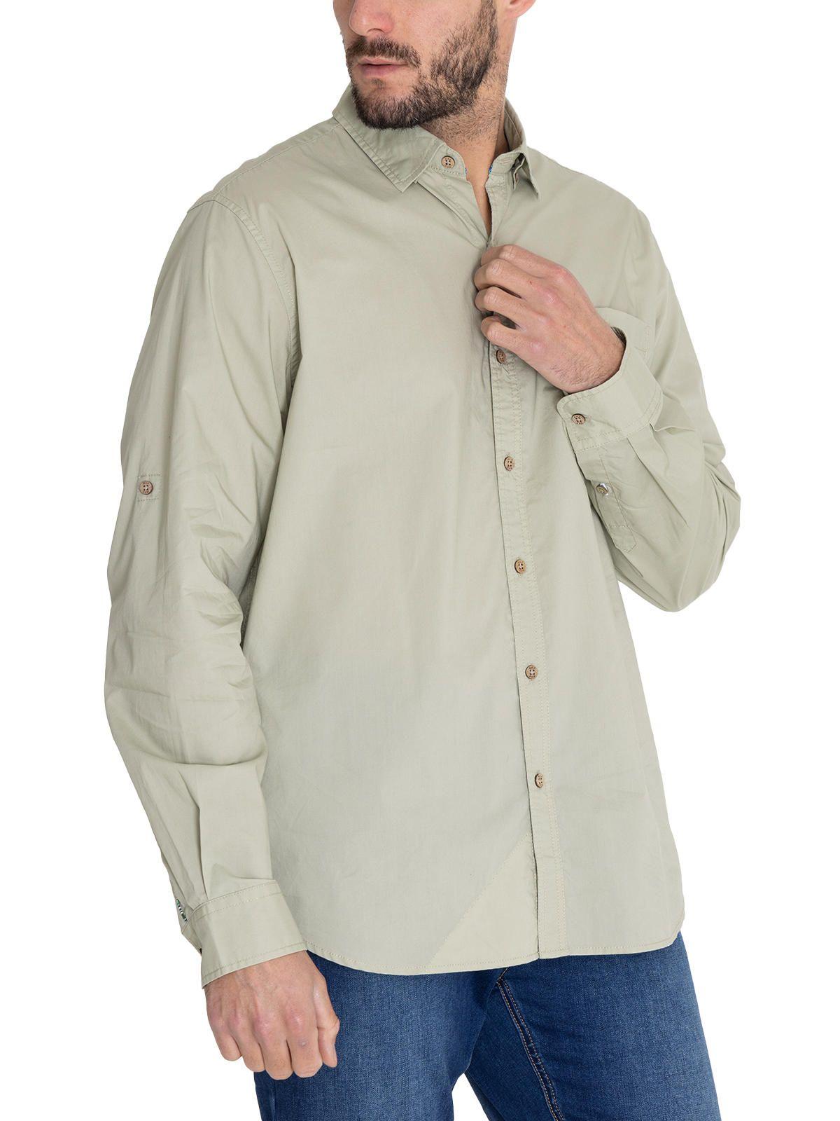 Camisa Algodón Orgánico Verde Galiton Hombre -5