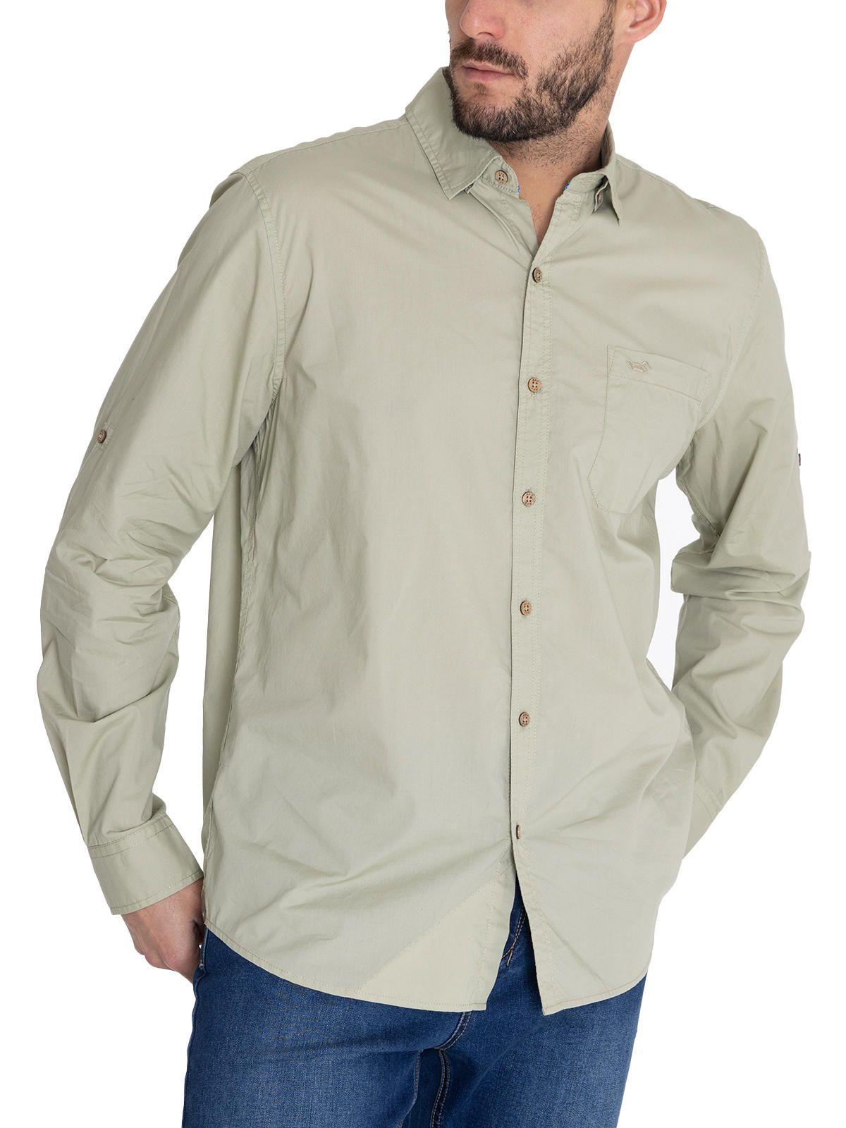 Camisa Algodón Orgánico Verde Galiton Hombre -6