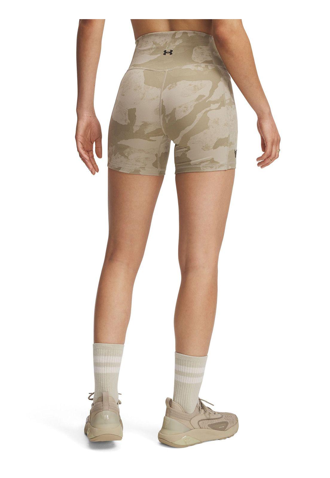 Calza Ua Project Rock Middy Café Para Mujer-1