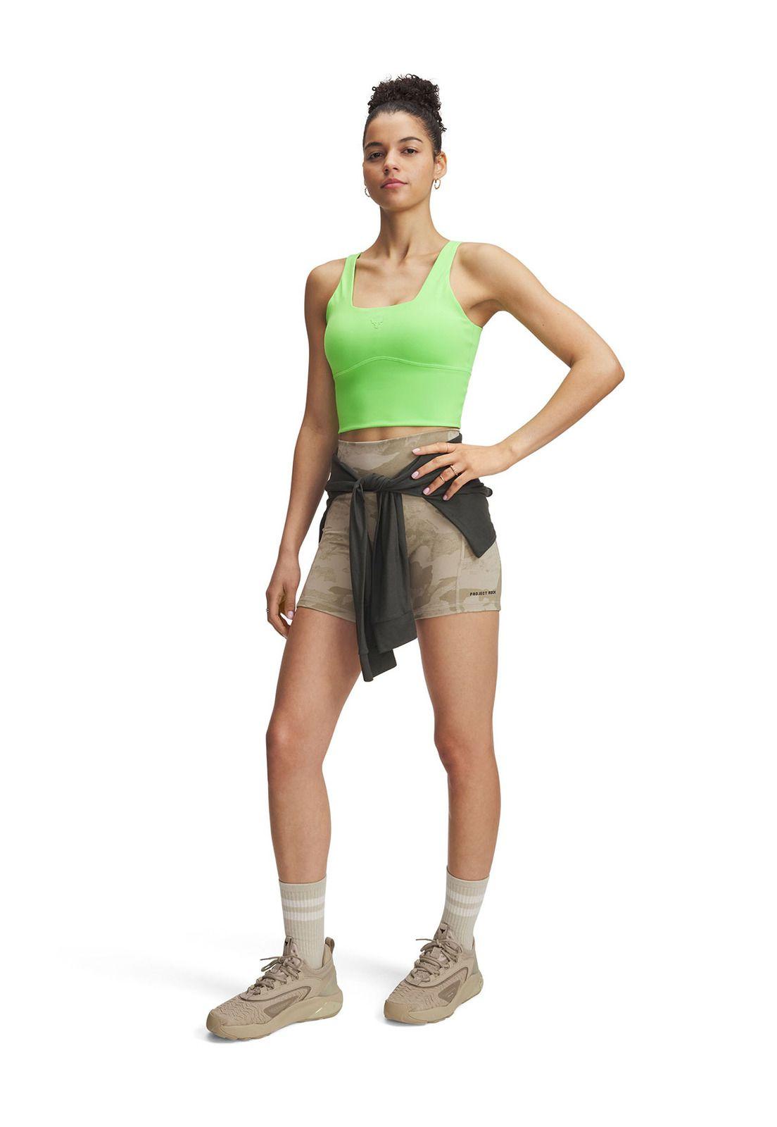 Calza Ua Project Rock Middy Café Para Mujer-3