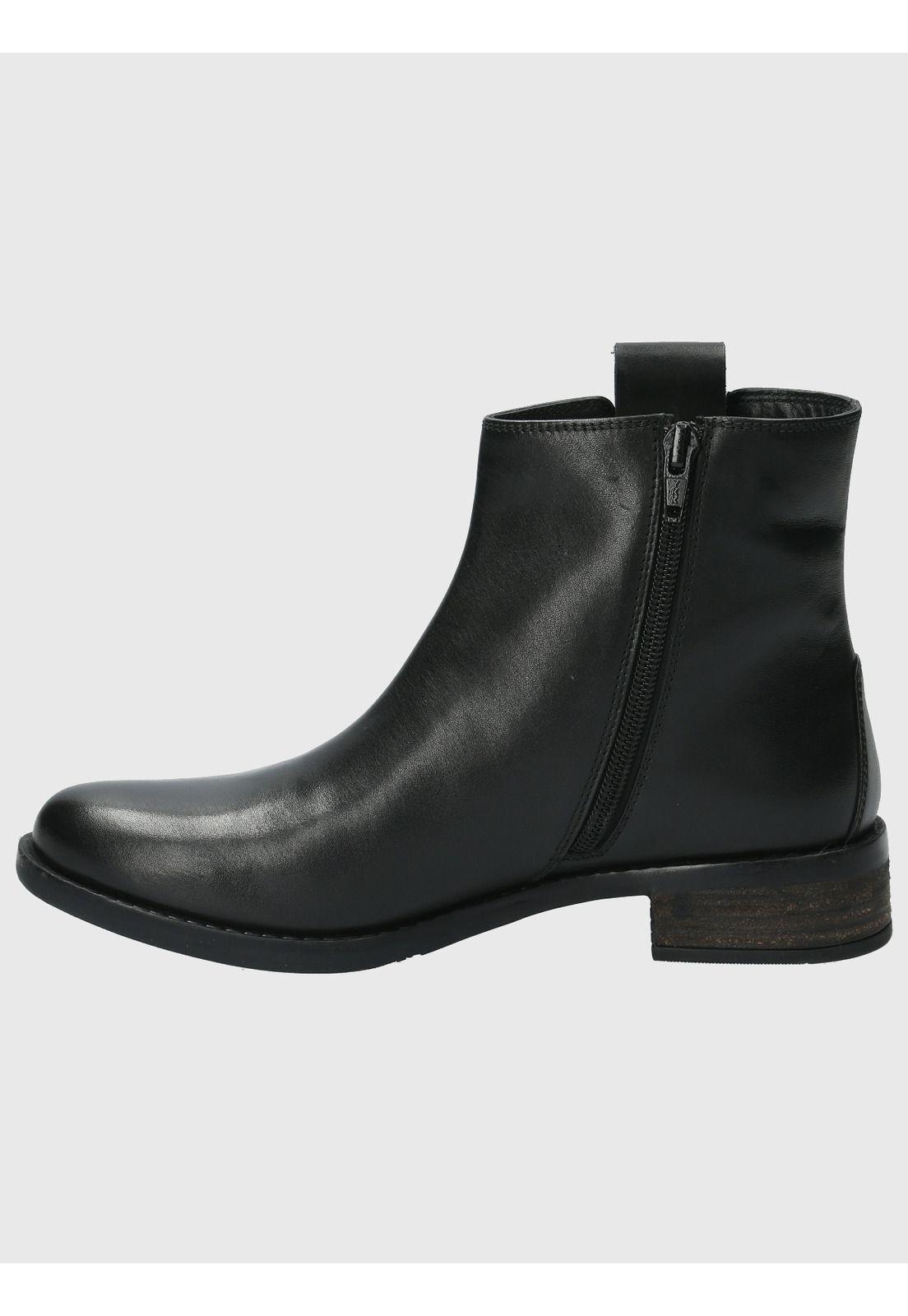Botin Cuero Mujer Elder Negro-5