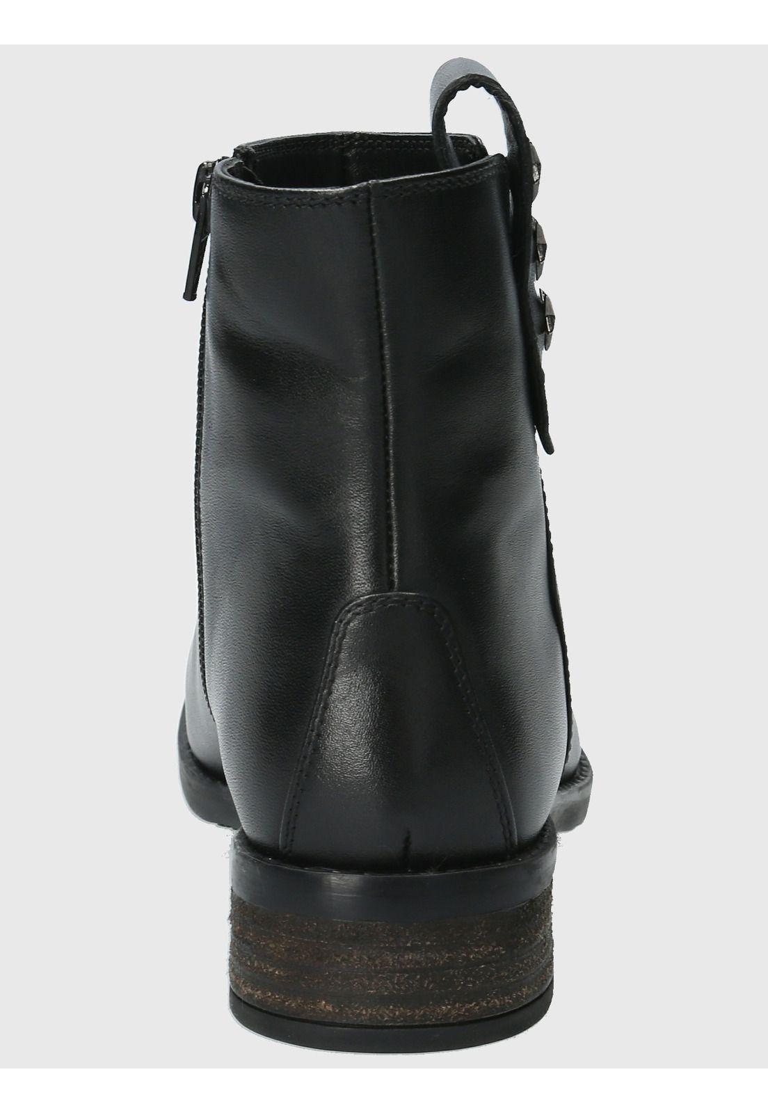 Botin Cuero Mujer Elder Negro-6