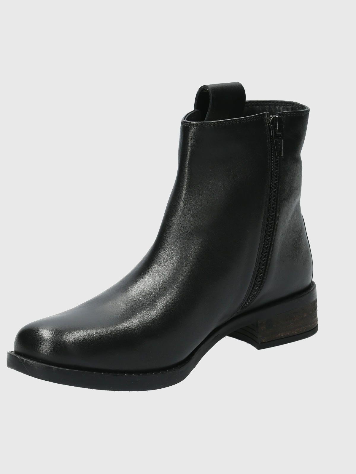Botin Cuero Mujer Elder Negro-4