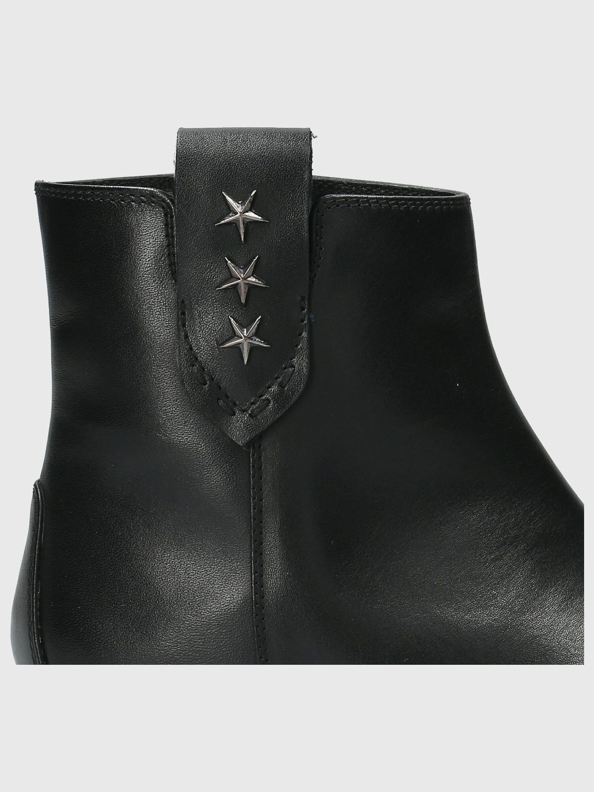 Botin Cuero Mujer Elder Negro-7