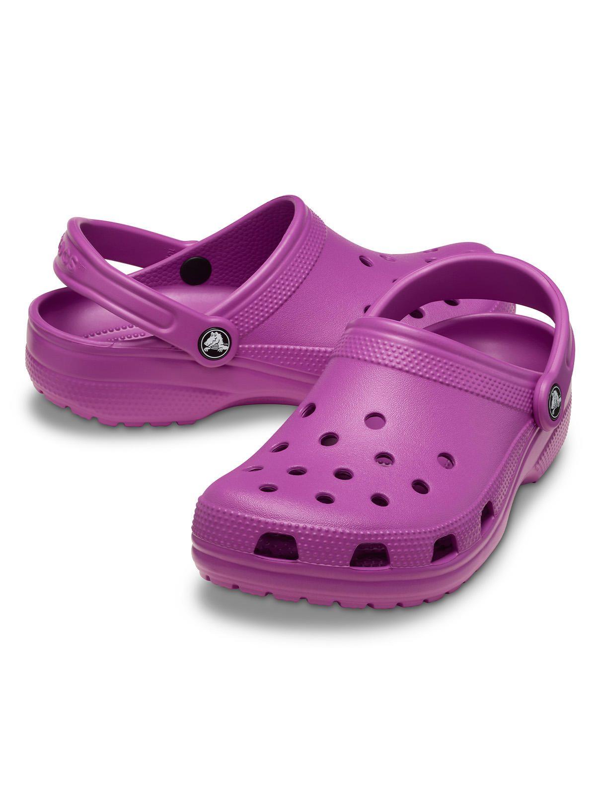Zueco Crocs Mujer Classic Clog Fucsia-3