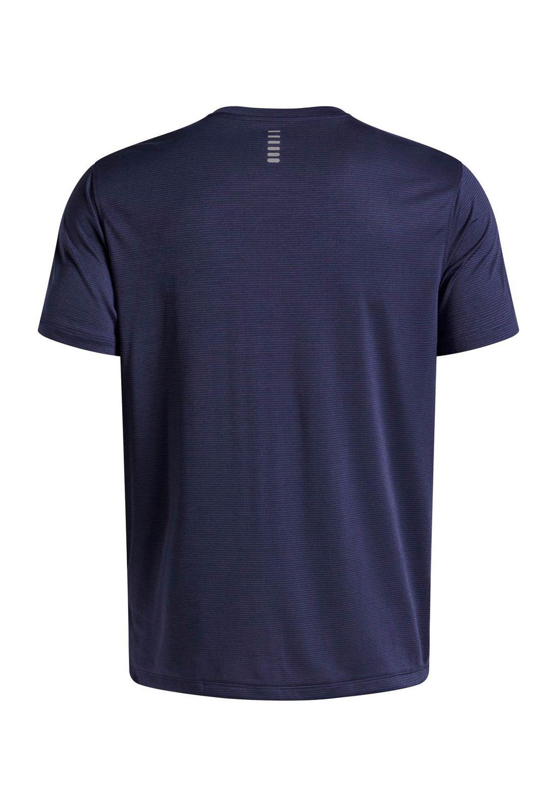 Polera Manga Corta Running para Hombre Launch Azul 
-1