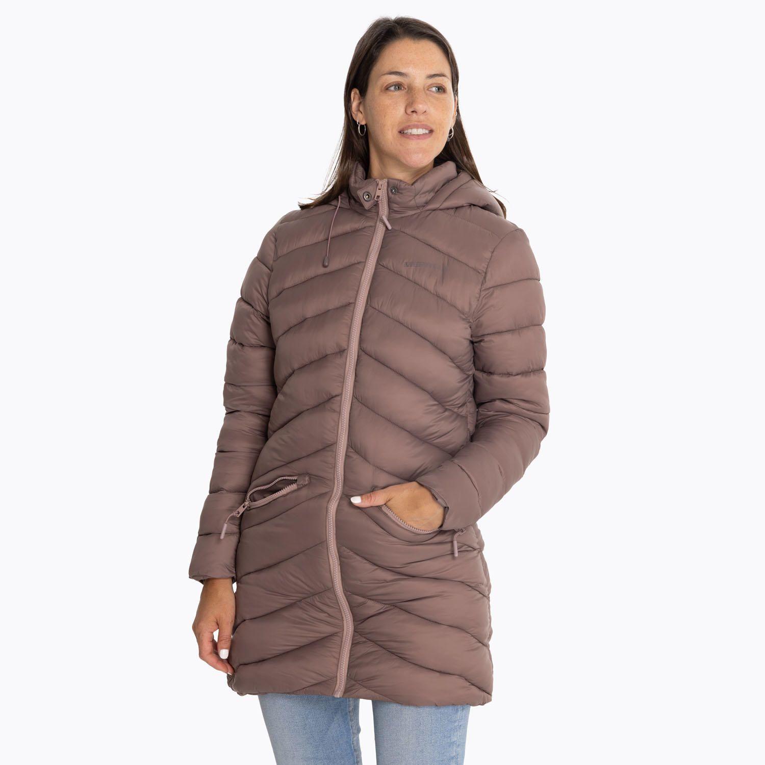 Parka Mujer Padded Long Rosado-0
