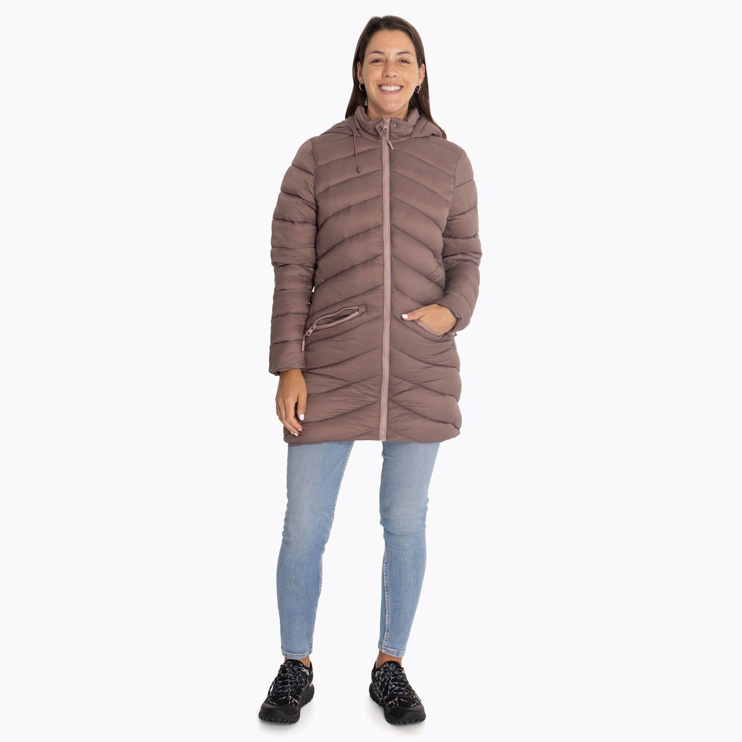 Parka Mujer Padded Long Rosado-4