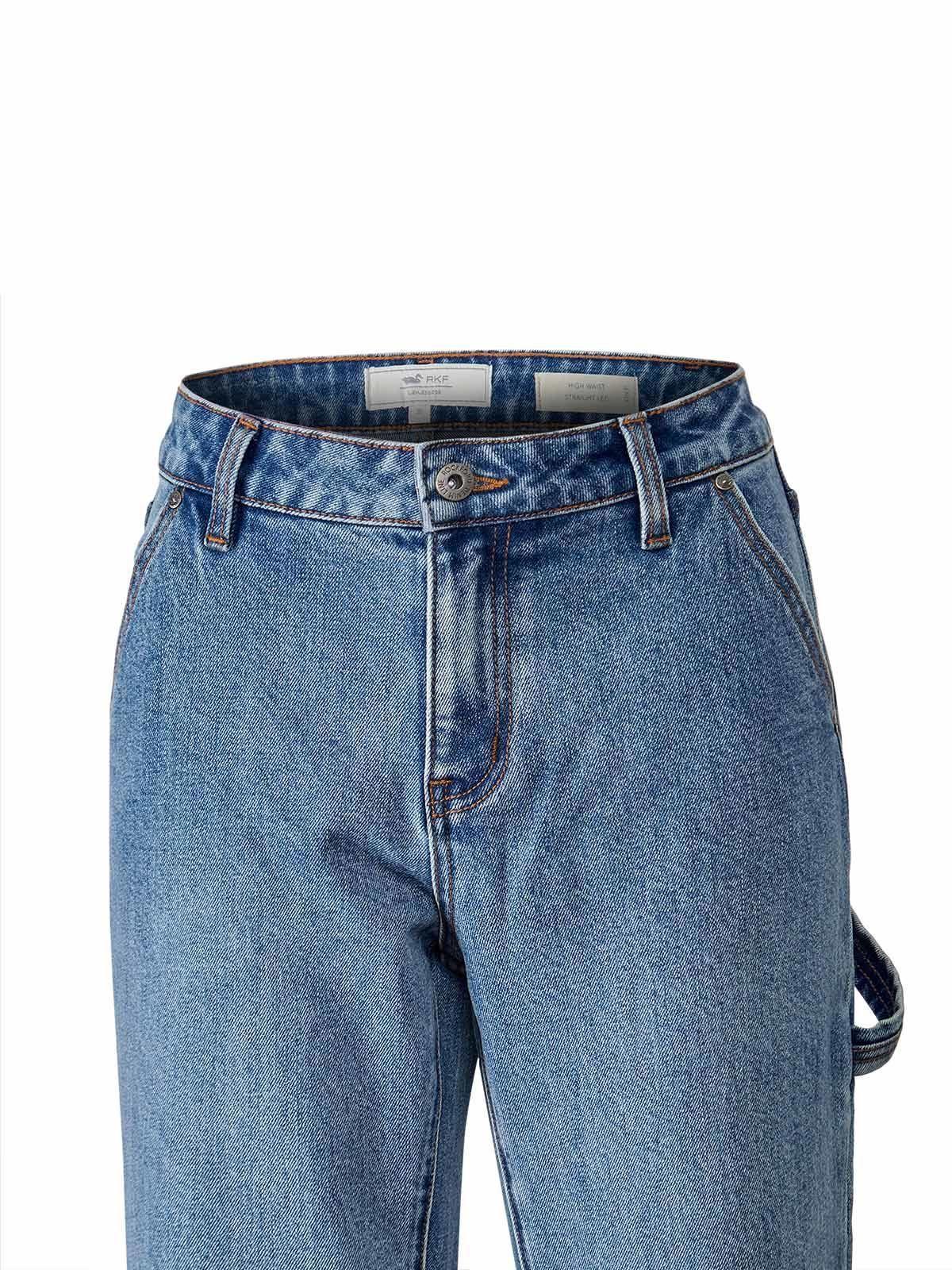 Jeans Algodon Reciclado Mujer Moon Azul-3