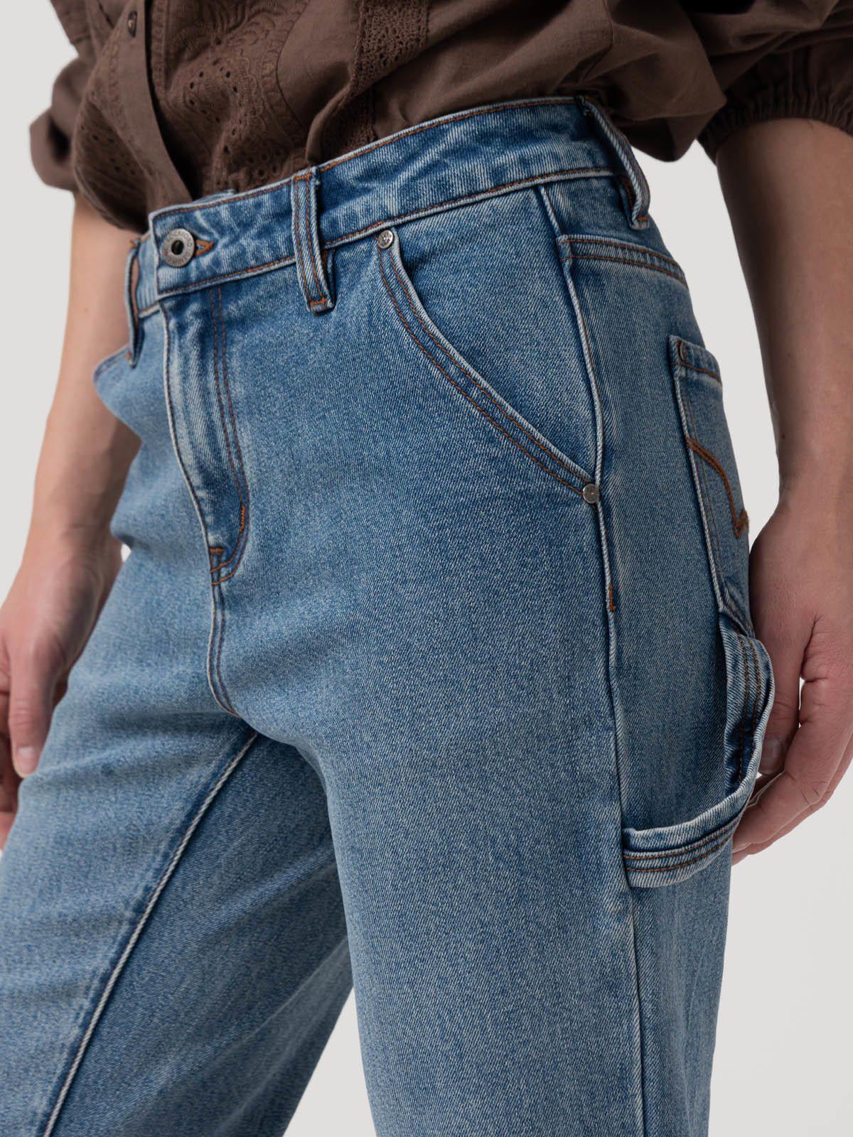 Jeans Algodon Reciclado Mujer Moon Azul-6