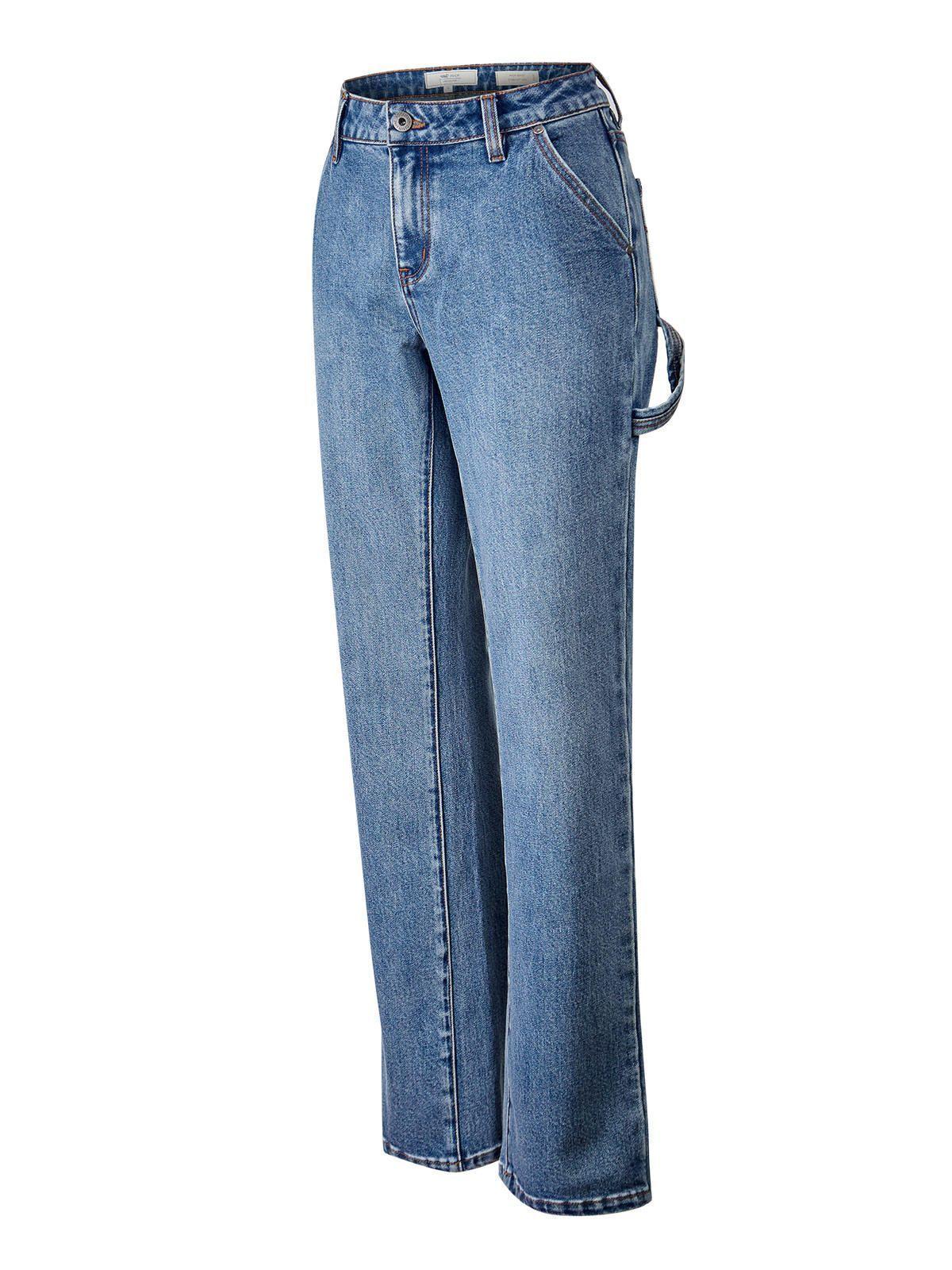 Jeans Algodón Reciclado Mujer Moon Azul-0