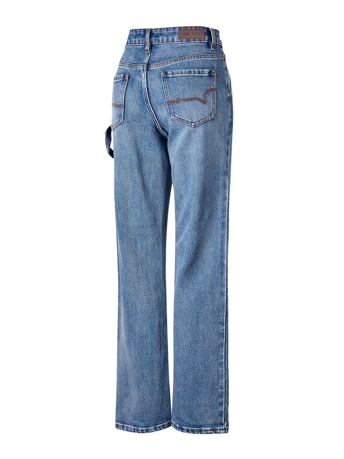 Jeans Algodón Reciclado Mujer Moon Azul-1