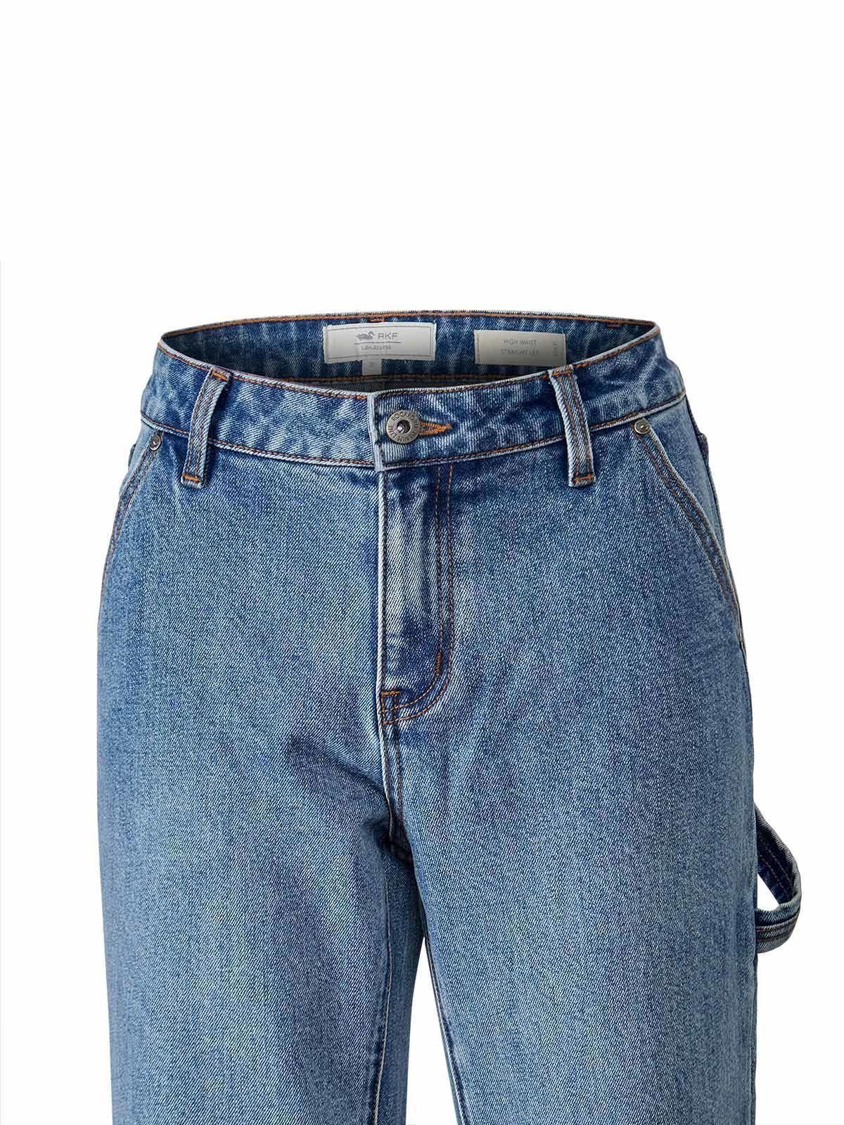 Jeans Algodón Reciclado Mujer Moon Azul-3