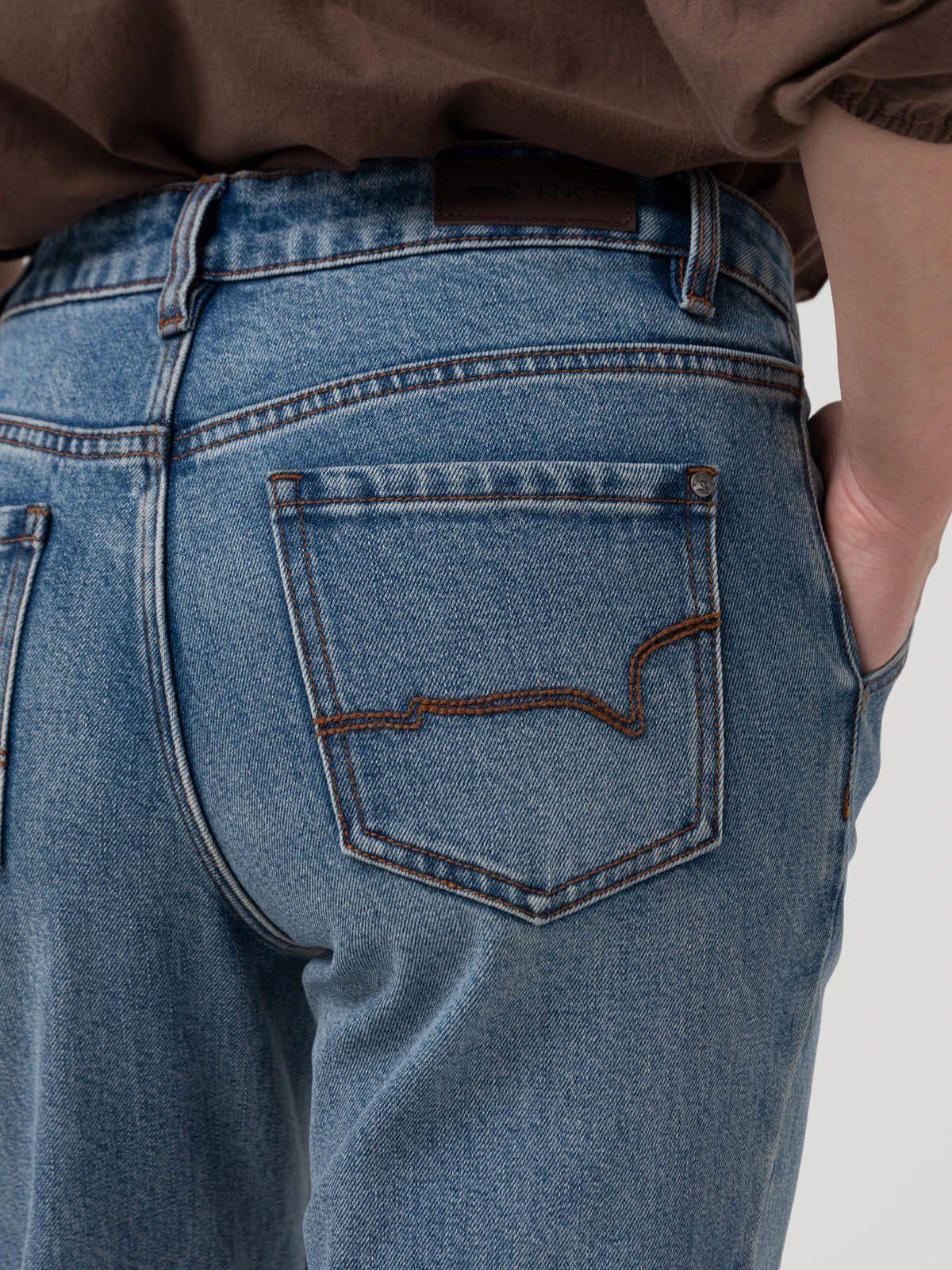 Jeans Algodón Reciclado Mujer Moon Azul-7