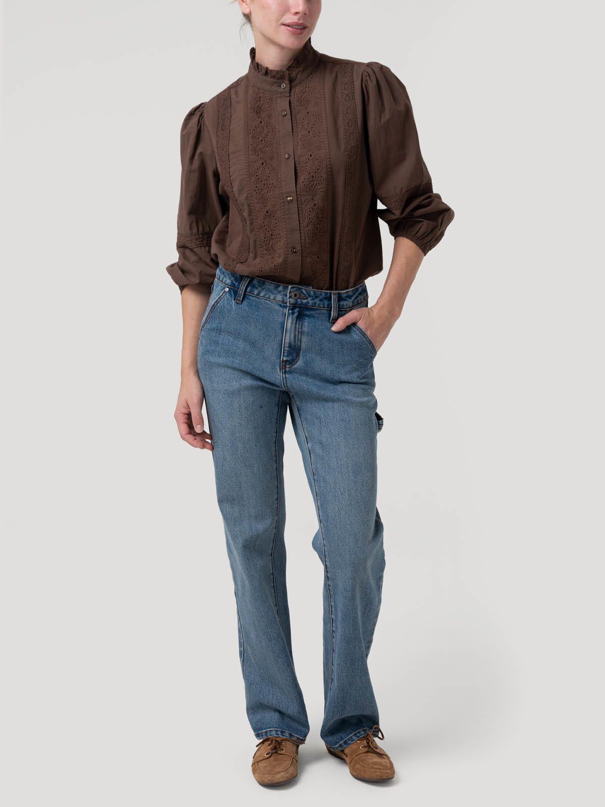 Jeans Algodón Reciclado Mujer Moon Azul-8