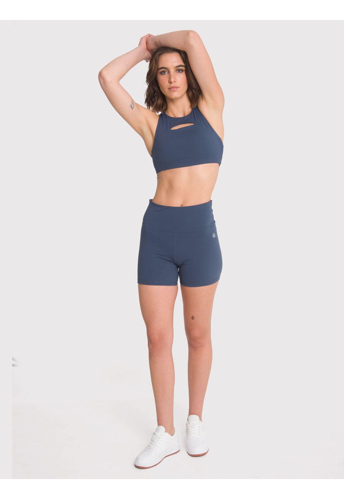 Short deportivo Mujer Flo Azul-1