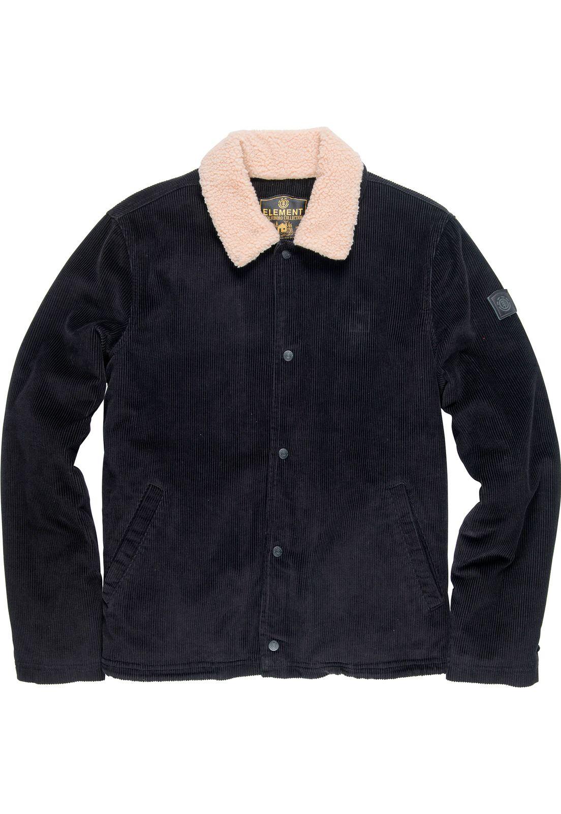 Chaqueta Murray Corduroy Negro Hombre Element-0