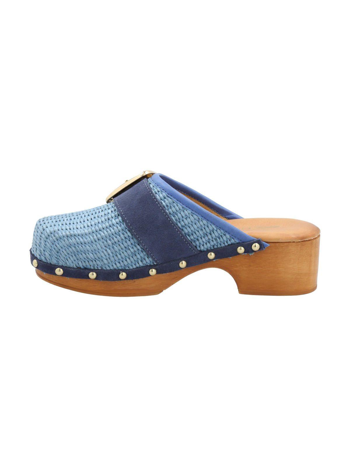 Sueco Rafia Mujer Santor Azul-5