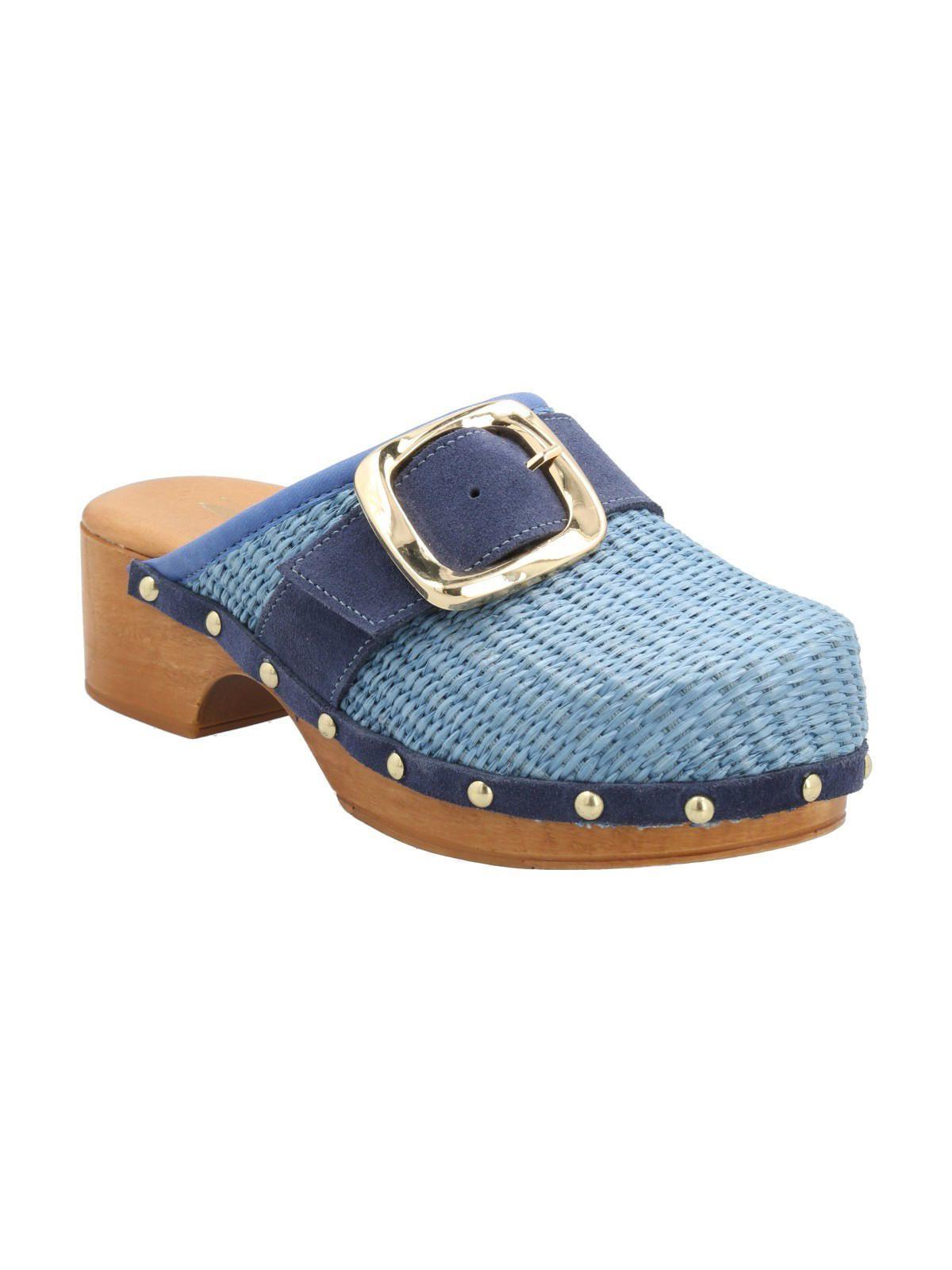 Sueco Rafia Mujer Santor Azul-1