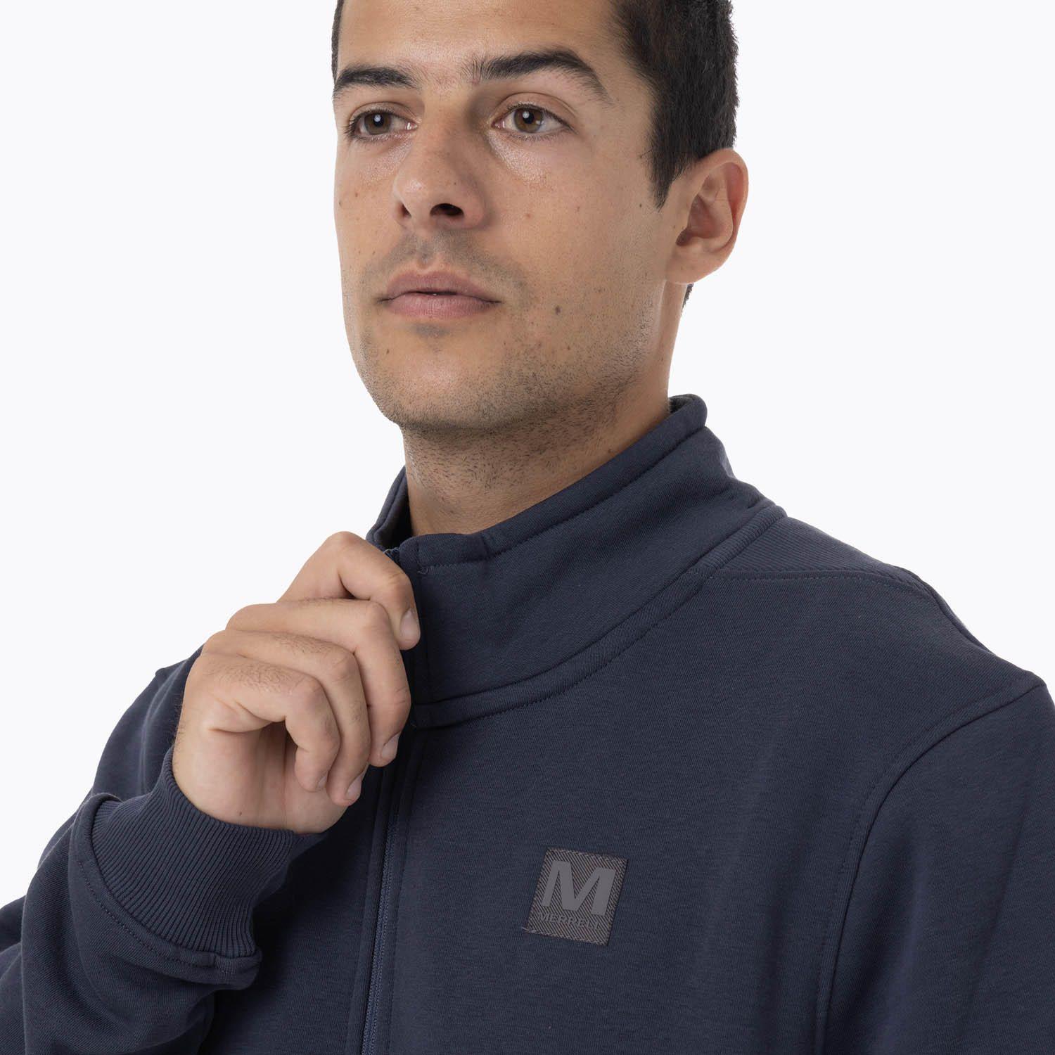 Polerón Hombre Lepais Zip Azul-4