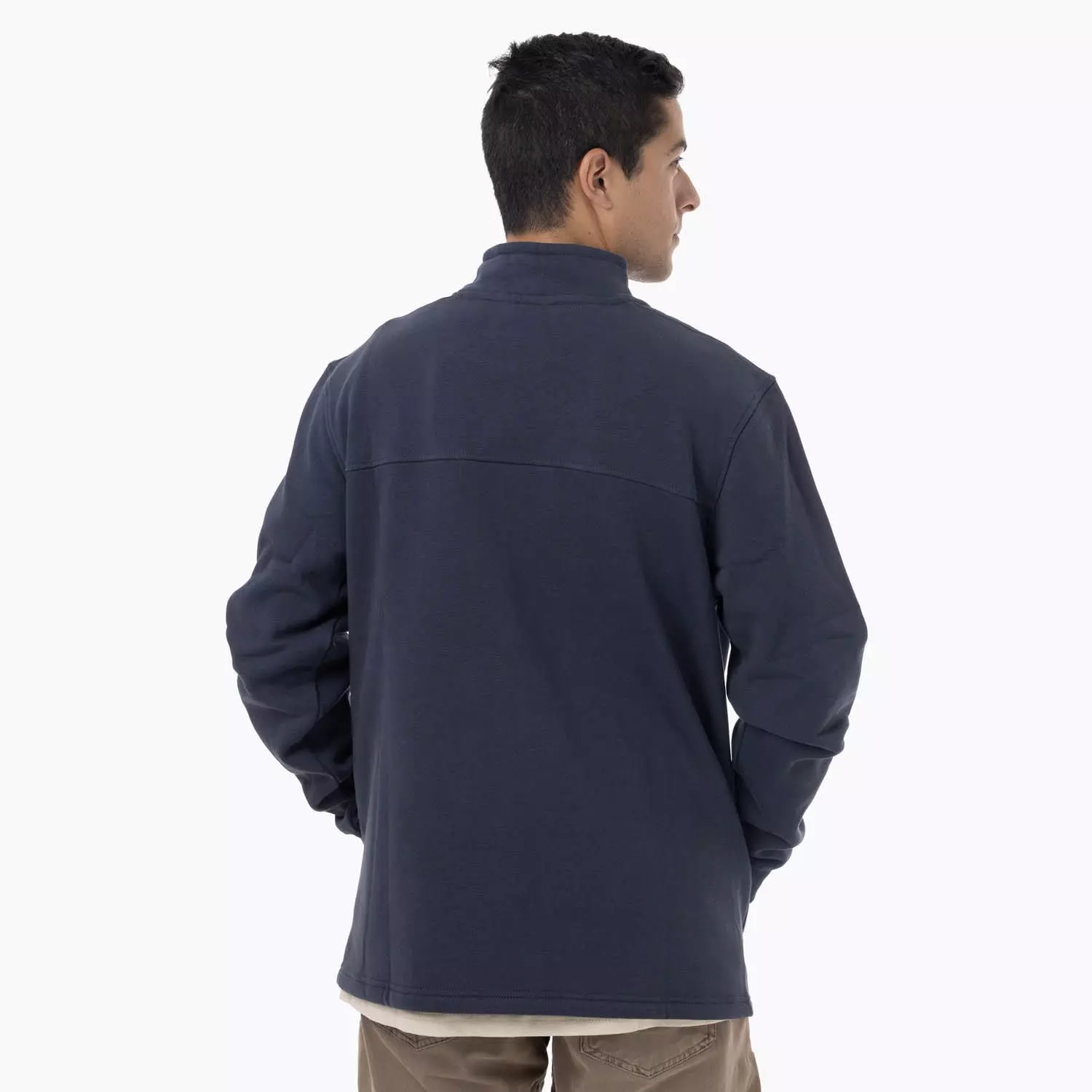 Polerón Hombre Lepais Zip Azul-3