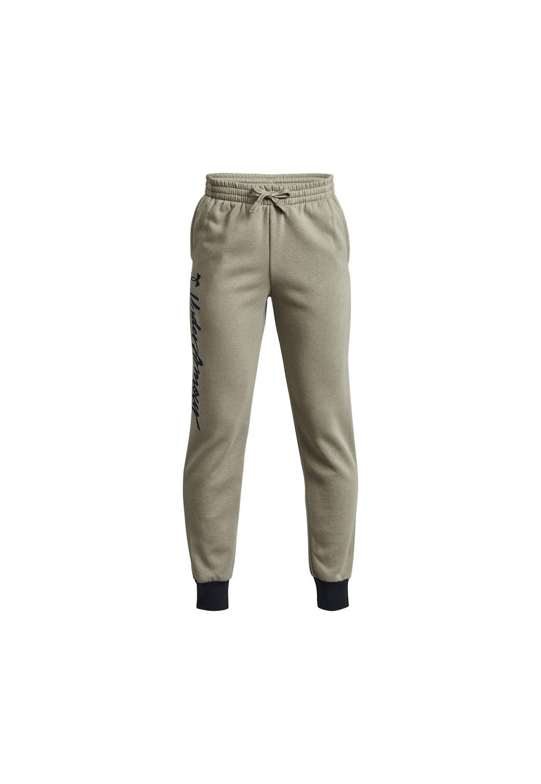Pantalón Jogger Fleece UA Rival niño Verde-0