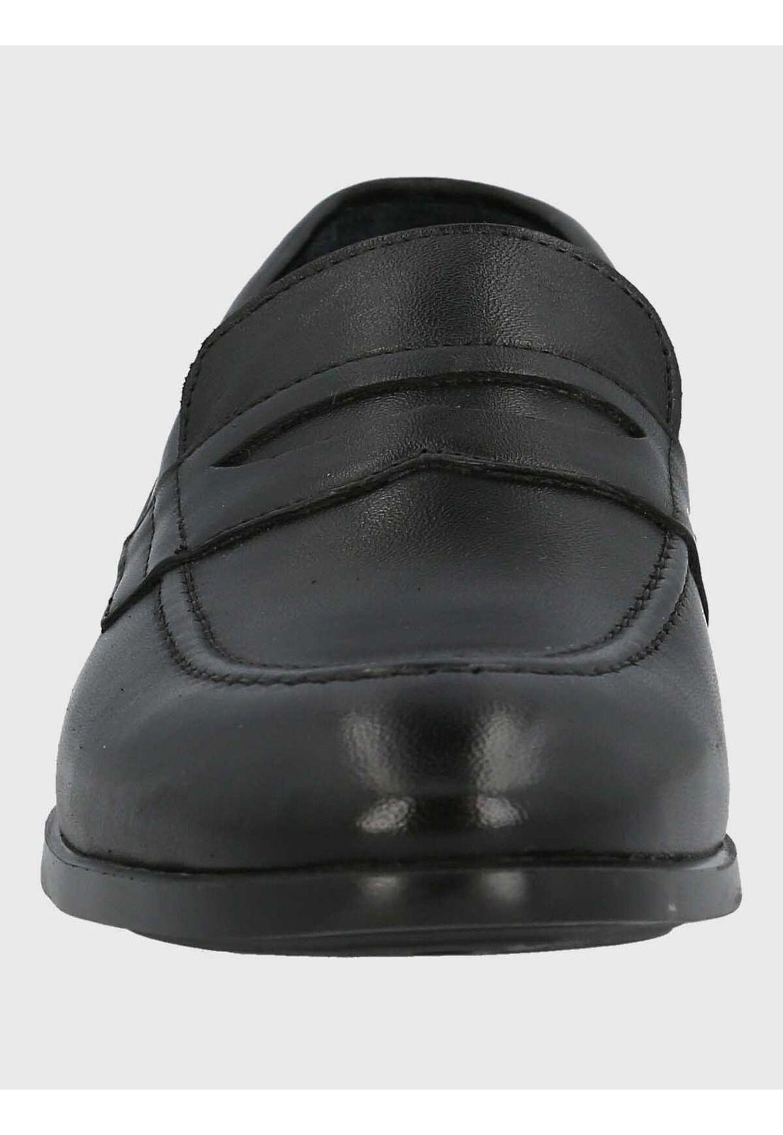 Mocasin Italiano Hombre Cuero Ulivo Negro-2