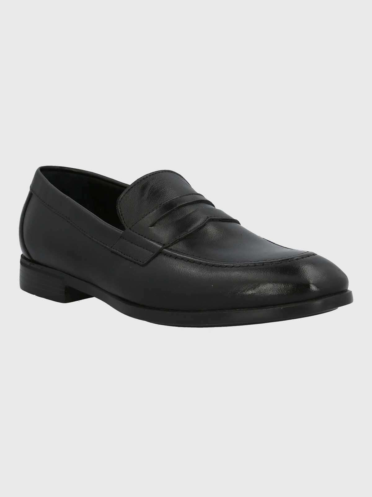 Mocasin Italiano Hombre Cuero Ulivo Negro-0