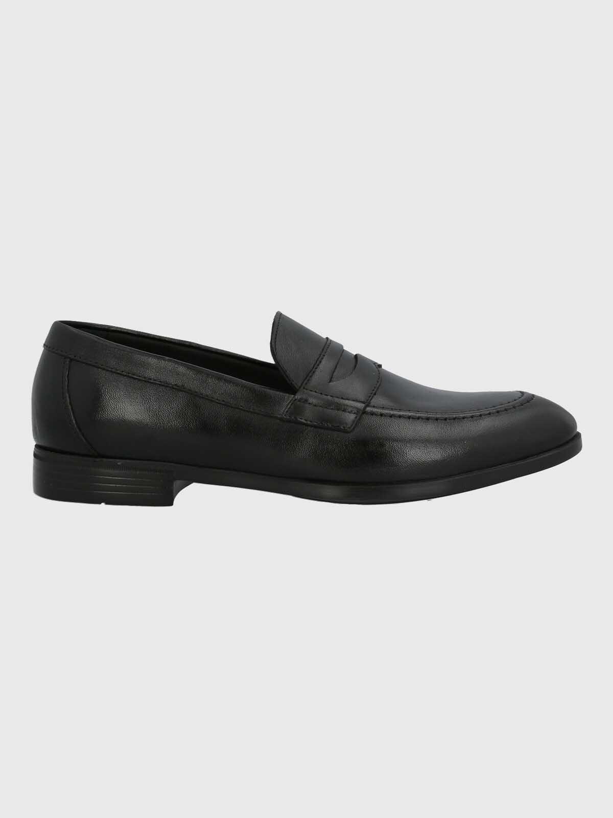 Mocasin Italiano Hombre Cuero Ulivo Negro-1