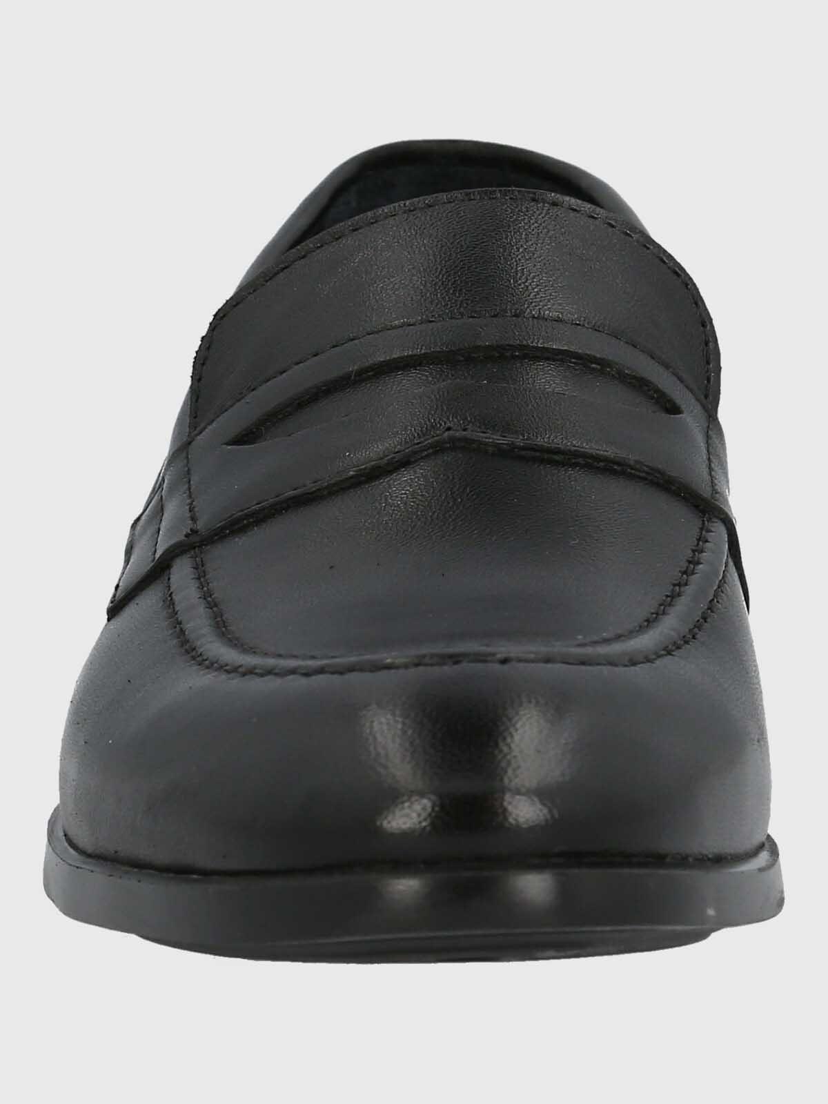 Mocasin Italiano Hombre Cuero Ulivo Negro-2