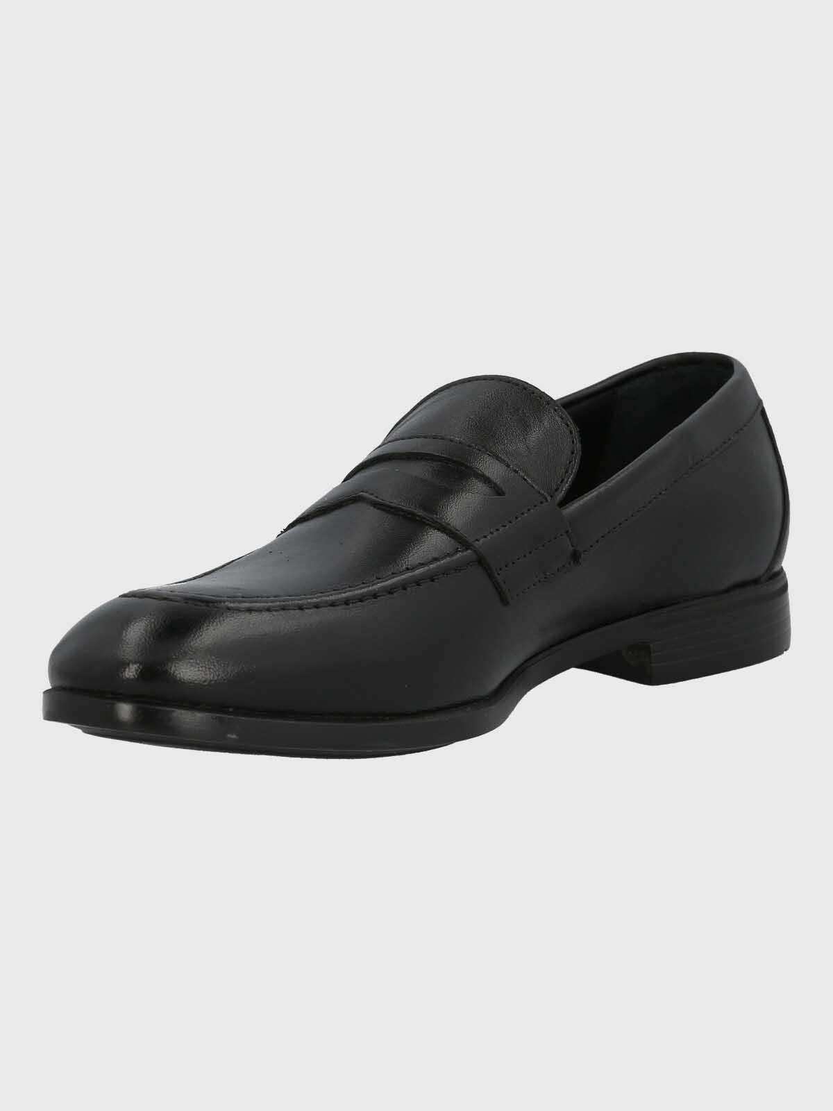 Mocasin Italiano Hombre Cuero Ulivo Negro-3
