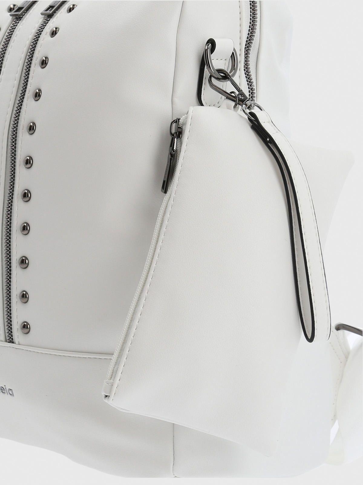 Cartera Mochila Mujer Pascal Backbag Blanco-3