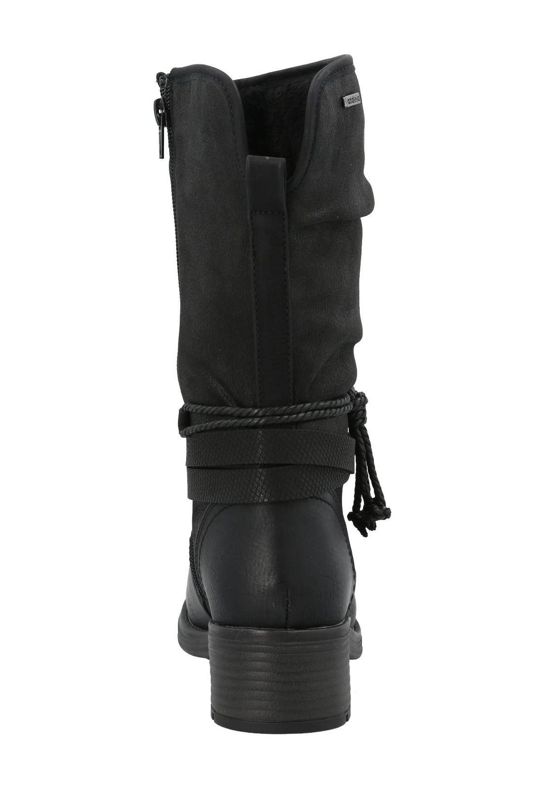Bota Agliani Mujer Negro-6