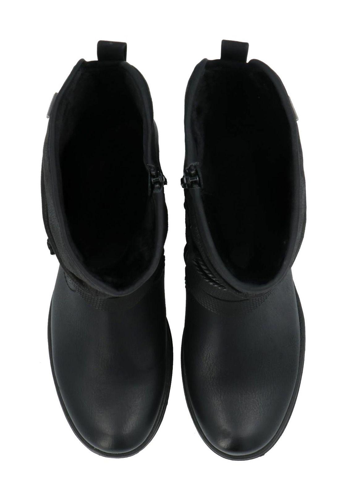 Bota Agliani Mujer Negro-7