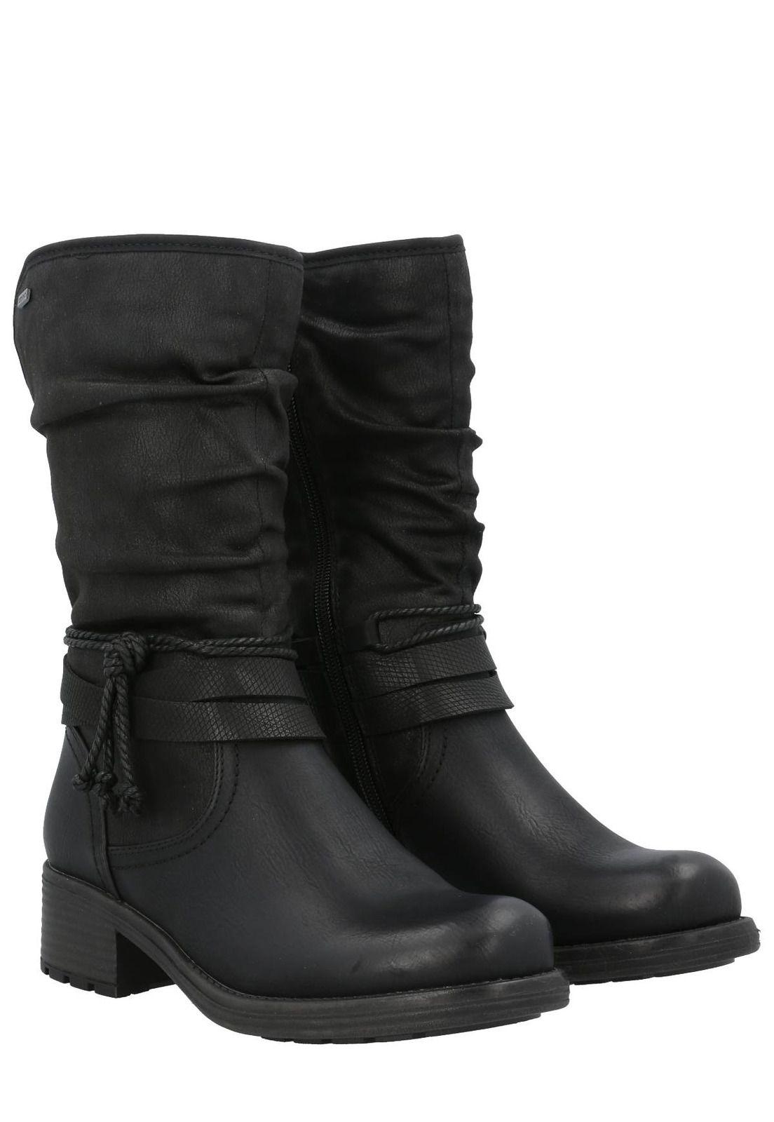 Bota Agliani Mujer Negro-8