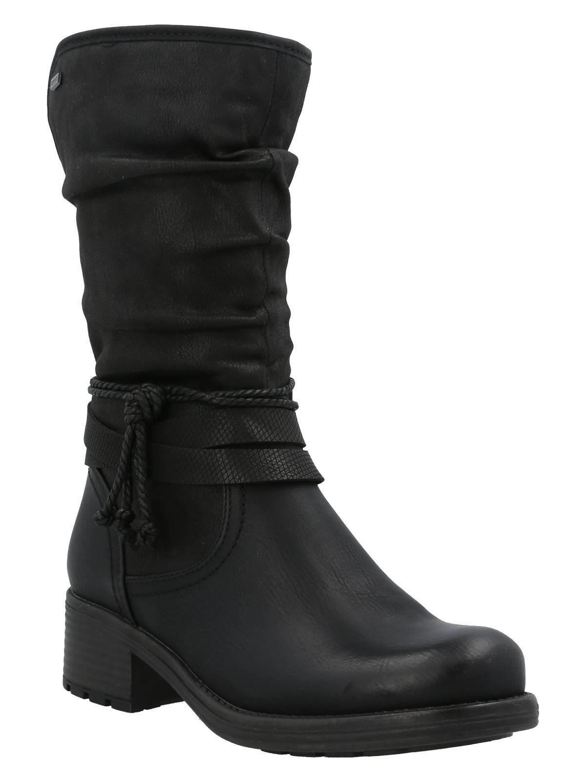 Bota Agliani Mujer Negro-0