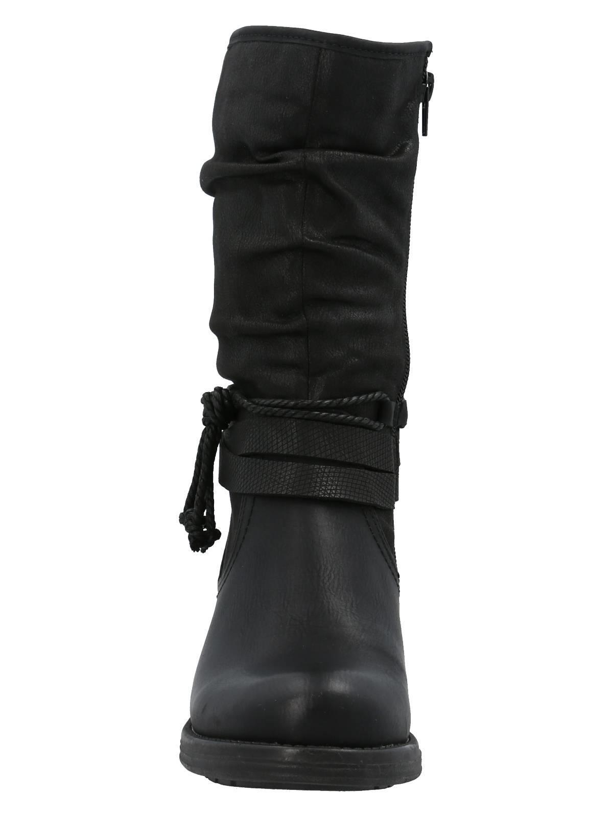 Bota Agliani Mujer Negro-3