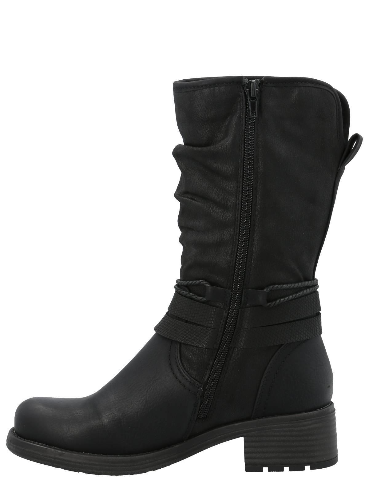 Bota Agliani Mujer Negro-5