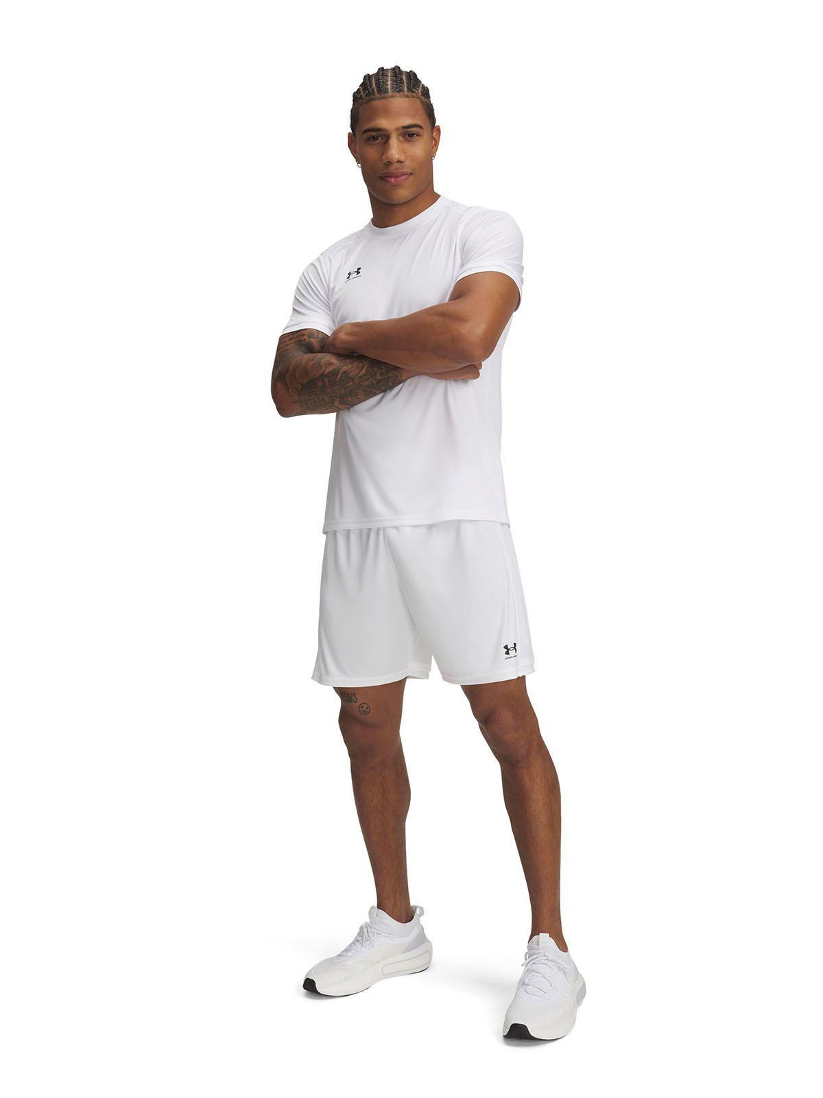 Short Ua Challenger Blanco Para Hombre-3