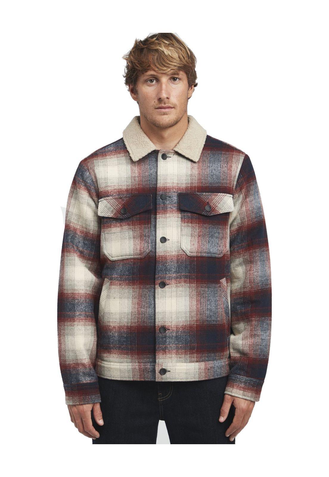 Chaqueta Hombre Barlow Sherpa Azul Petróleo-0