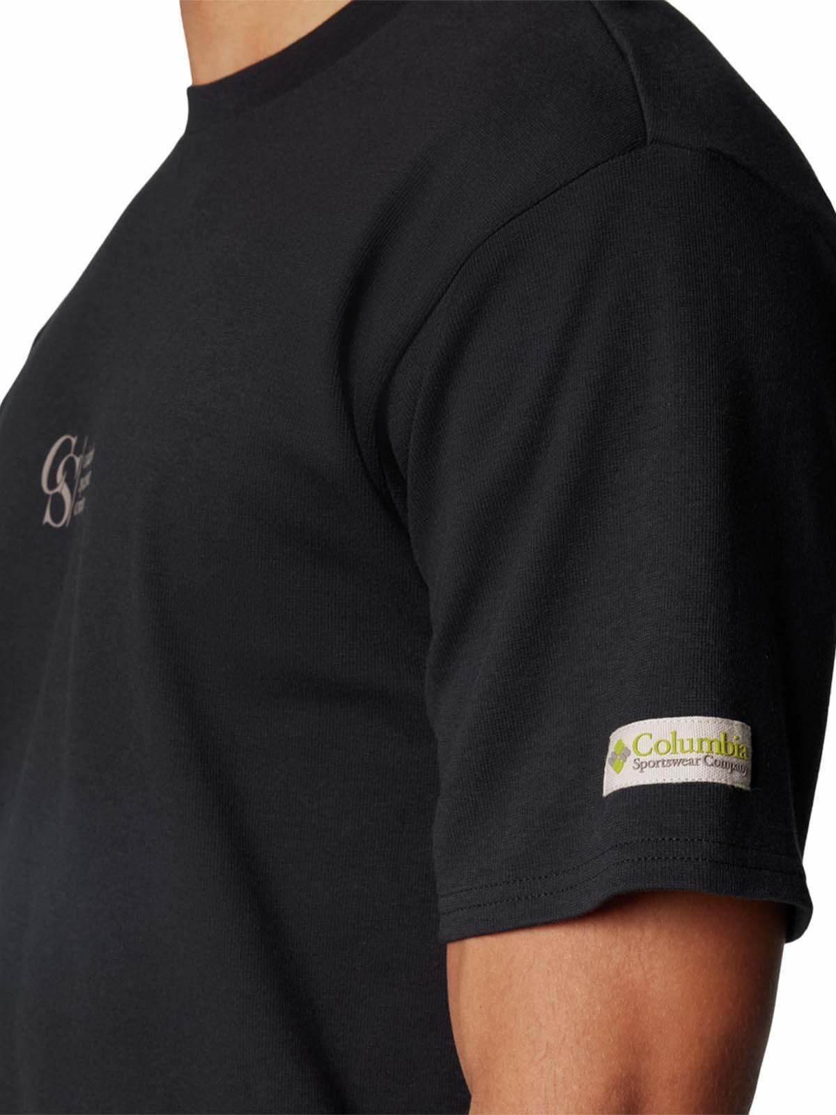 Polera mangacorta Hombre Wallowa Graphic Negro-5