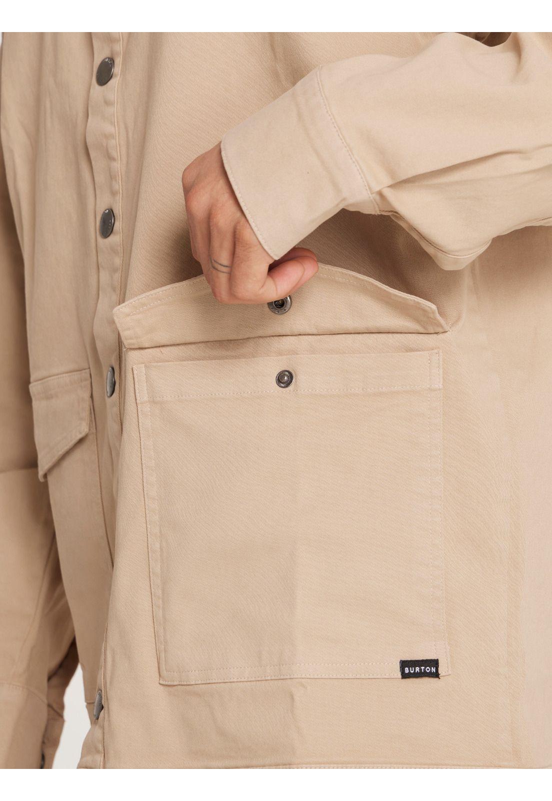Camisa Manga Larga Hombre Beige-4