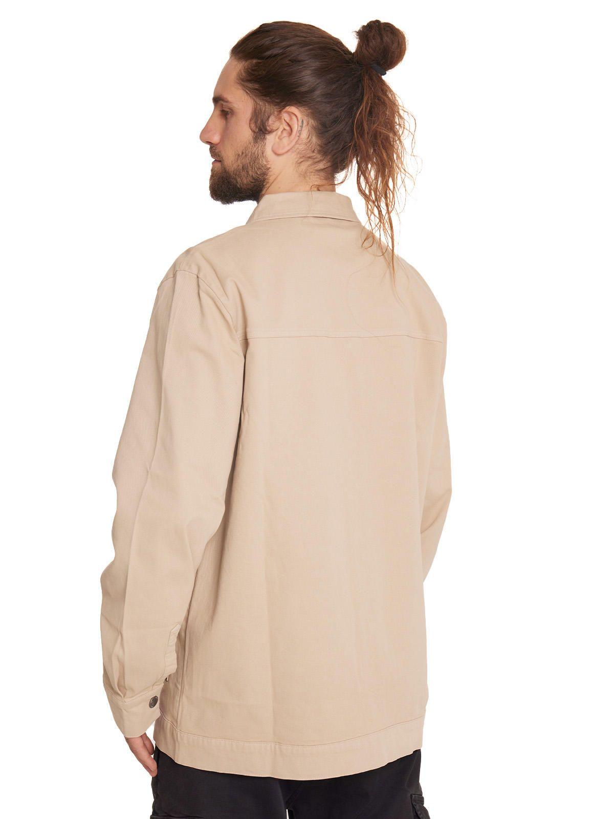 Camisa Manga Larga Hombre Beige-3